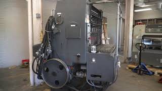 Removing the old Heidelberg press by crane at the Berkshire Eagle