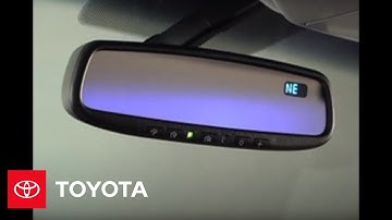 2007 - 2009 Tundra How-To: Auto Anti-Glare Rearview Mirror | Toyota