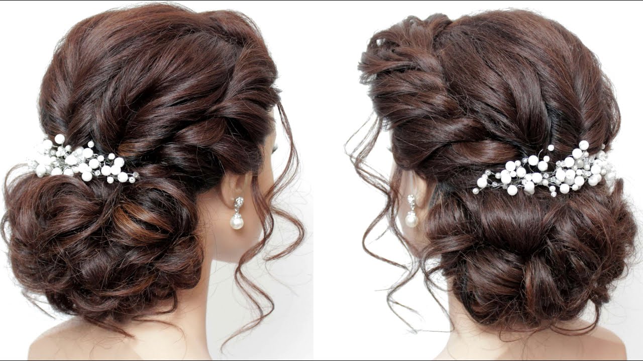 Messy low bun. Bridal hairstyle. Hair tutorial. Hairstyles for girls. Party  hairstyles - YouTube