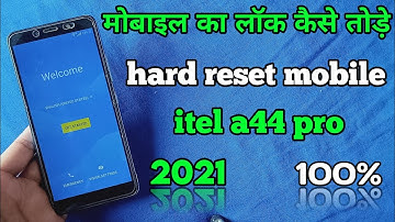 itel a44 pro Hard Reset | itel a44 pro Factory Reset | itel vision 1 pro Pattern Unlock 2021 ||
