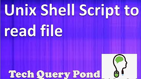 Unix tutorial : Unix Shell Script to read file