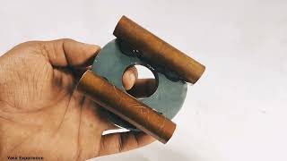 I turn copper pipes into 260v Self Running Machine at home