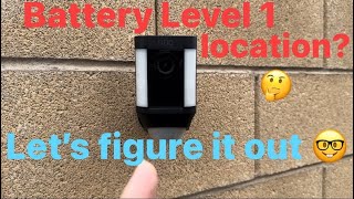 Ring Spotlight Cam Battery Level 1 And Level 2 Location Found! HAPPY NEW YEAR