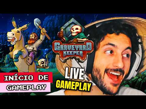 🪦 O COVEIRO CHEGOU! 🐎 | Graveyard Keeper | O Início de Gameplay!!! - Em Português PT-BR