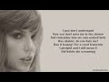 17 | Taylor Swift - The Black Dog (Lyrics)