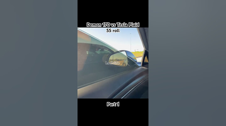 Dodge demon 170 vs Tesla Plaid