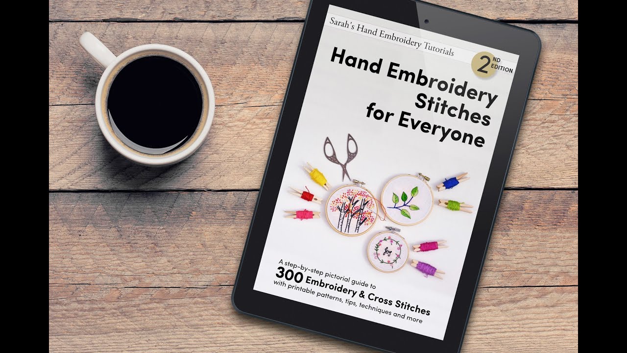 2nd Edition of Hand Embroidery Book with 300 Embroidery and Cross Stitches, 2nd Edition of our Hand Embroidery Book is here! This book in numbers:  306 Stitches, 600 Pages