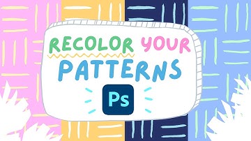 Recolor your patterns | Make different colorways in Photoshop | Surface design tutorial