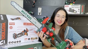 Cưa xích pin M21-CS12BLC ~ NHỎ GỌN MÀ CỰC KHỎE