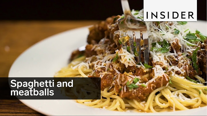 Find comfort in a giant plate of spaghetti and meatballs