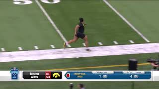 Tristan Wirfs runs a 4.86 40 yard dash at 320 lbs