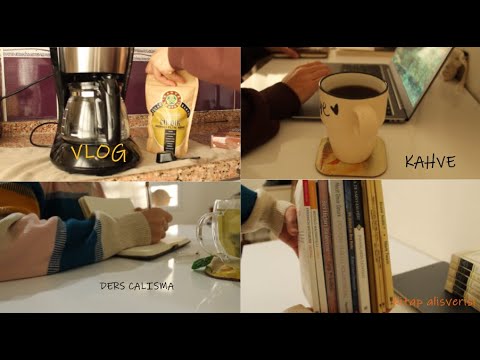 VLOG,verimli sabah rutinim☕kahve,kupa alisverisim,ders calisma,dev kitap alisverisim,📚starbucks