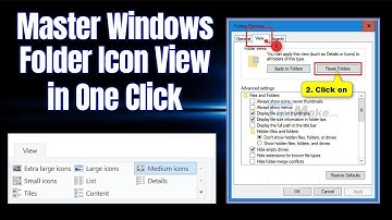 Quickly Set Default Folder Icon View for All Folders on Windows