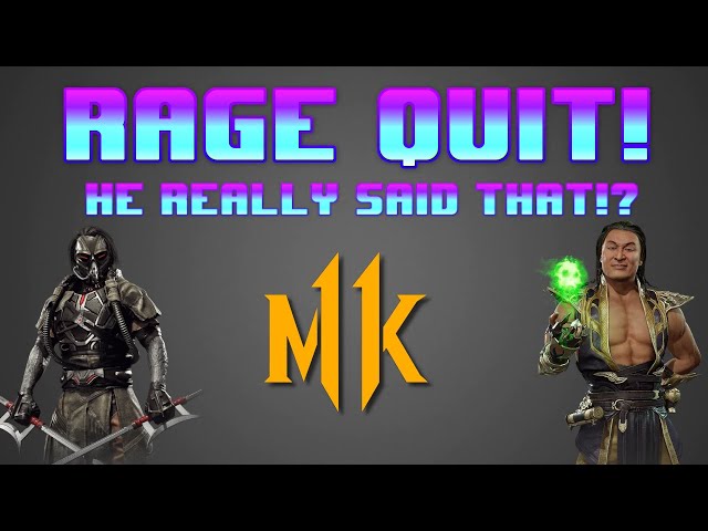 Rage quitter gotta quit rage quitting : r/MortalKombat
