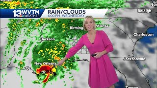 Central Alabama is under a tropical storm watch