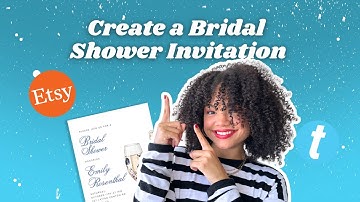 Create a Bridal Shower Invitation for Your Etsy Shop Using Templett