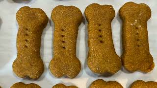 Homemade Pumpkin Peanut Butter Dog Treats