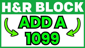 How To ADD A 1099 On H&R Block (QUICK & EASY) 2025