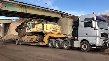 Loading And Transporting The Liebherr 964 Excavator - Fasoulas Heavy Transports