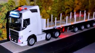 Funktionsmodell Lkw Herpa H0 Volvo Fh Gl 6X2 Und Teletrailer 4A