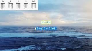 Heart of Gold by Neil Young play along with scrolling guitar chords and lyrics Resimi