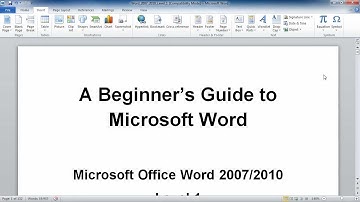 Microsoft Word 2010:  Symbols and Special Characters