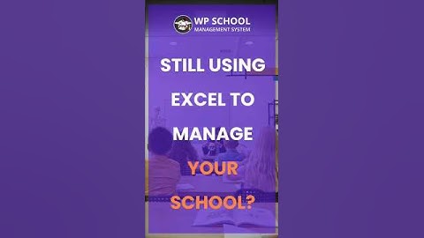 Still using Excel to Manage your School?📚 | WP School Management System 2025