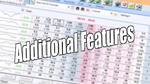 Using Bet Angel -   One click screen - Additional features