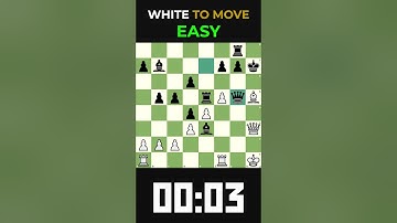 ♟Can you solve this easy puzzle?♟ #chess #chessgame #chesscom #chessmaster #chesstactics #games