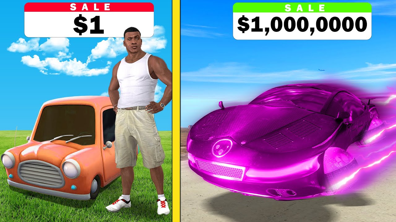  $1 CAR to $1,000,000,000 MEGA BIKE in GTA 5