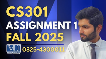 CS301 assignment 1 solution 2025 | CS301 assignment 1 solution fall 2025