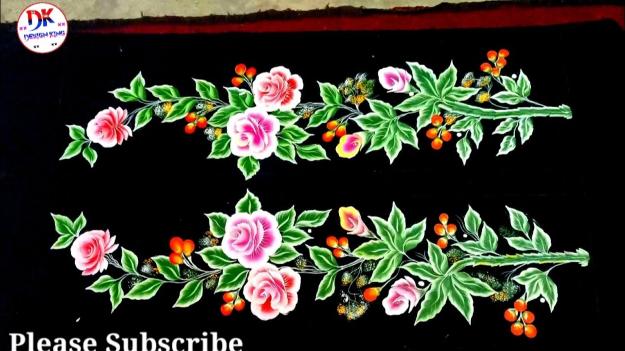 Beautiful Curtain Painting/Parda Painting Kaise Karen/Parda Ka Painting Design/GetKaParda/DesignKing