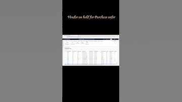How to put vendor on hold for purchase order in D365 Finance #microsoft #businesssoftware #ai