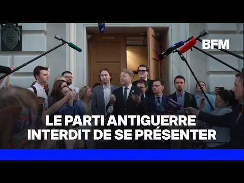 Miniature de la vidéo : Russie: la Cour suprême interdit au seul parti antiguerre de se présenter aux élections législatives