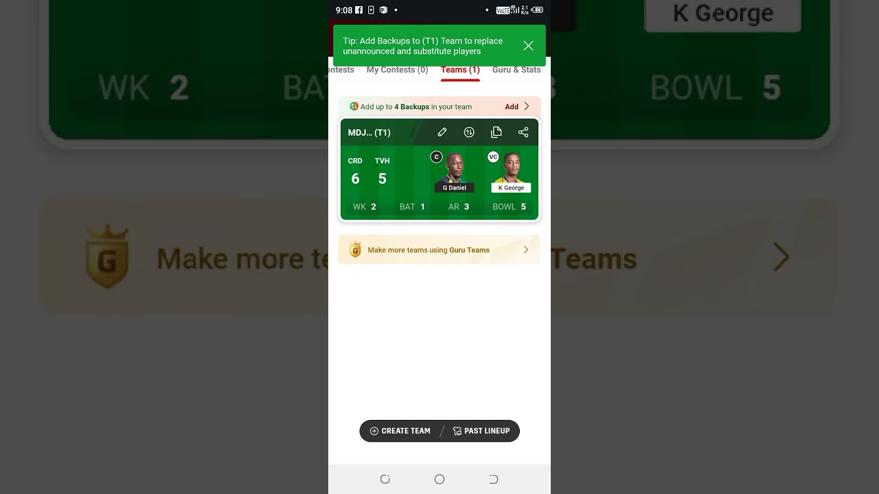 CRD vs TVH dream11 prediction