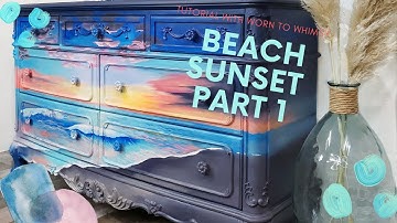 Sunset Beach Tutorial Part 1, Learn To Paint