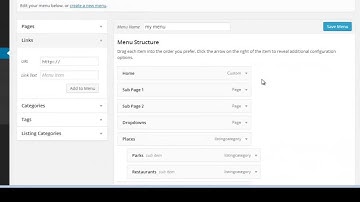 Creating navigation menus in WordPress (version 3.7 and above)