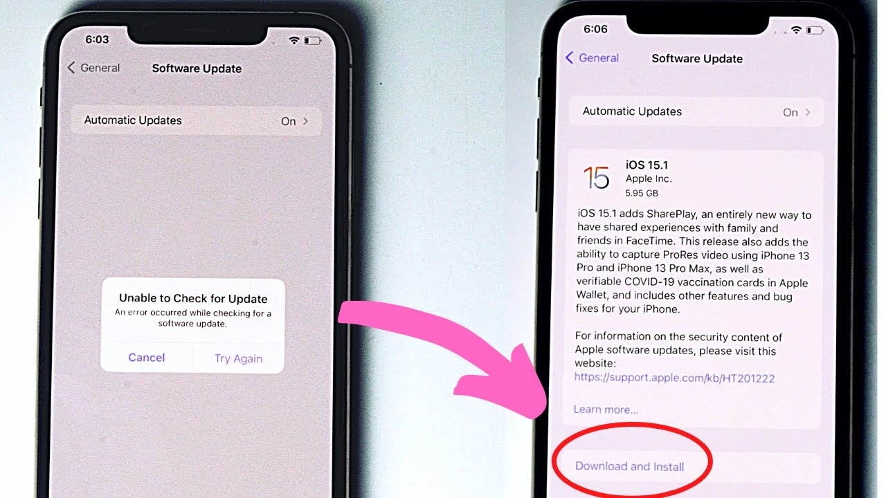 How to Fix Unable to Check for Update iOS 15? - YouTube