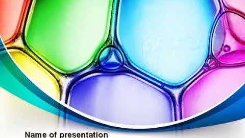 Colorful Bubbles PowerPoint Template by PoweredTemplate.com