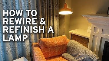 DIY Easy How to Rewire and Refinish a Lamp