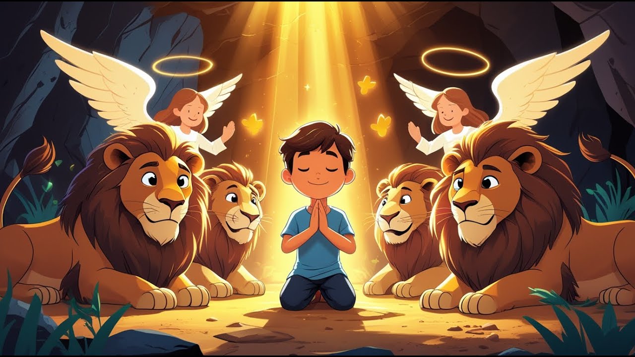 Daniel in the Lion’s Den song 🦁 | Bible Story Song for Kids | Christian Nursery Rhyme