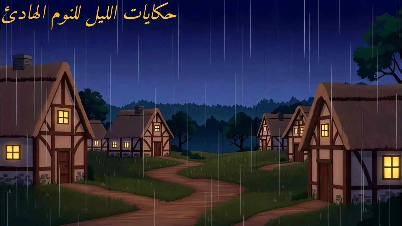 حكايات الليل للنوم الهادئ | كيف كان ينام الناس في قرية صغيرة مظلمة في شتاء العصور الوسطى الممطرة 🌙🌧️