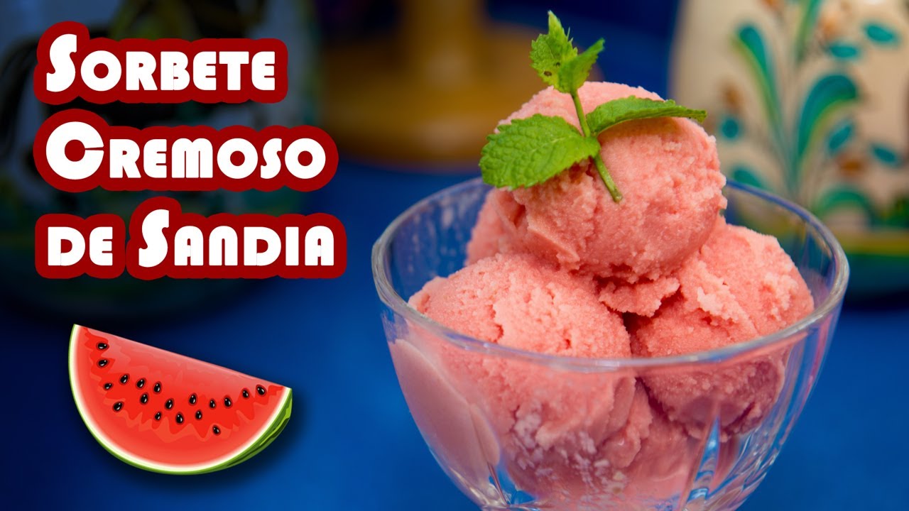 Sorbete Cremoso de Sandia Sin Maquina Heladora