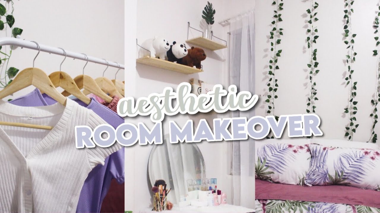 AESTHETIC ROOM MAKEOVER + shopee room decor finds YouTube