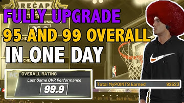 NBA 2K20 FULLY UPGRADE 95 OR 99 OVERALL IN ONE DAY 90K-100K OR 2X MYPOINTS METHOD! DENSKI APPROVED!