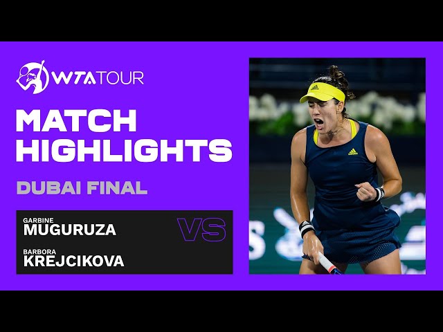 Muguruza wins WTA Dubai Tennis Championships after beating Krejcikova