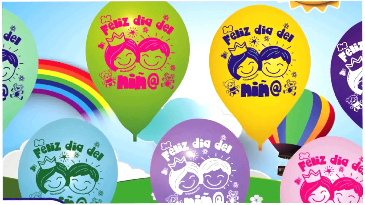 GLOBOS DIA DEL NIÑO - YouTube