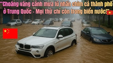 “Choáng váng cảnh mưa lũ nhấn chìm cả thành phố ở Trung Quốc – Mọi thứ chỉ còn trong biển nước!”