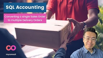SQL Accounting - How do you create multiple delivery orders from a single sales order