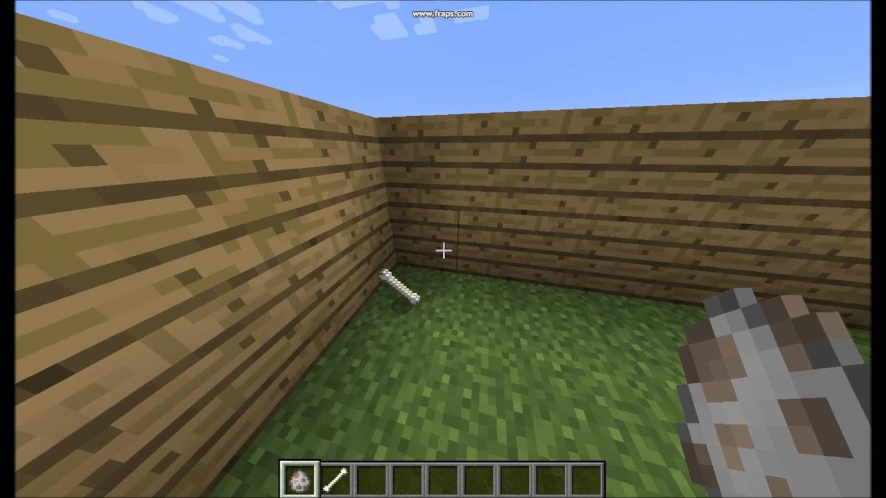 Comment faire un chien dans minecraft - YouTube